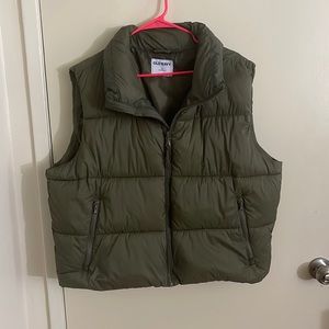 Green Bomber crop jacket